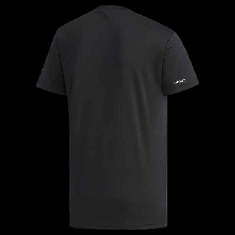 New adidas Rugby Logo Tee Black Svart