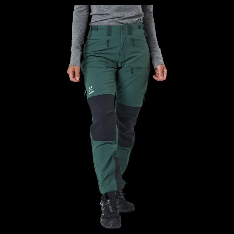 Haglöfs Rugged Standard Pant Women Fjell Green/true Black Grå Discount