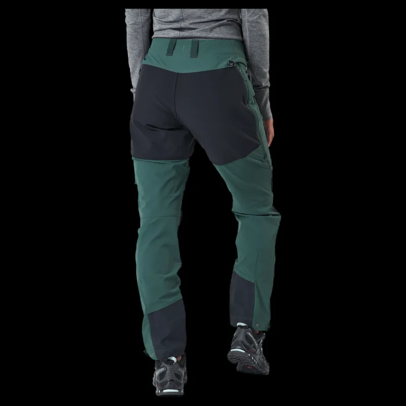 Haglöfs Rugged Standard Pant Women Fjell Green/true Black Grå Discount