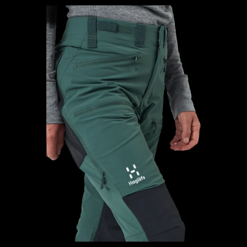 Haglöfs Rugged Standard Pant Women Fjell Green/true Black Grå Discount
