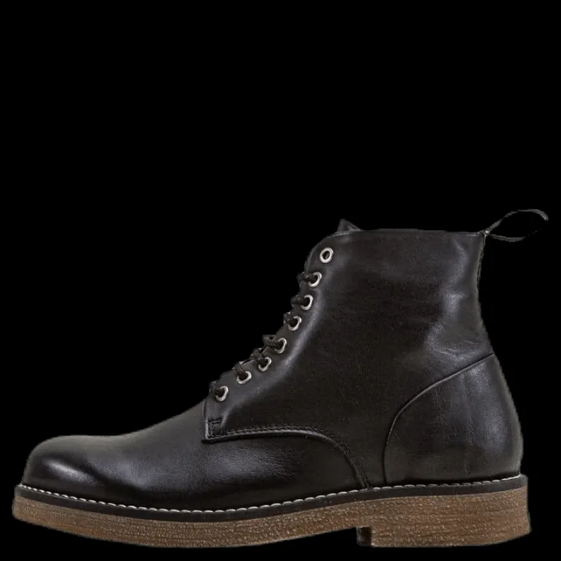 Best Sneaky Steve Rummy Leather Boots Black Svart