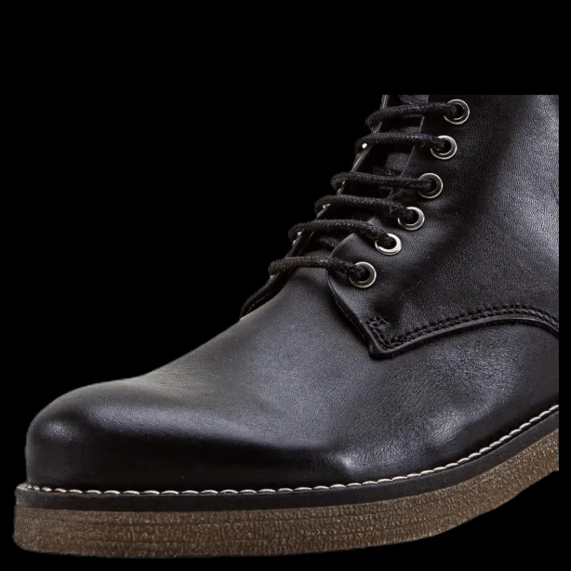 Best Sneaky Steve Rummy Leather Boots Black Svart