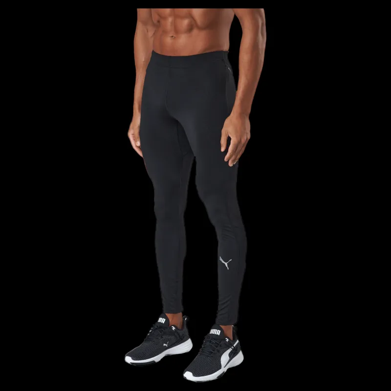 Online Puma Run Brushed Long Tight M Black Svart