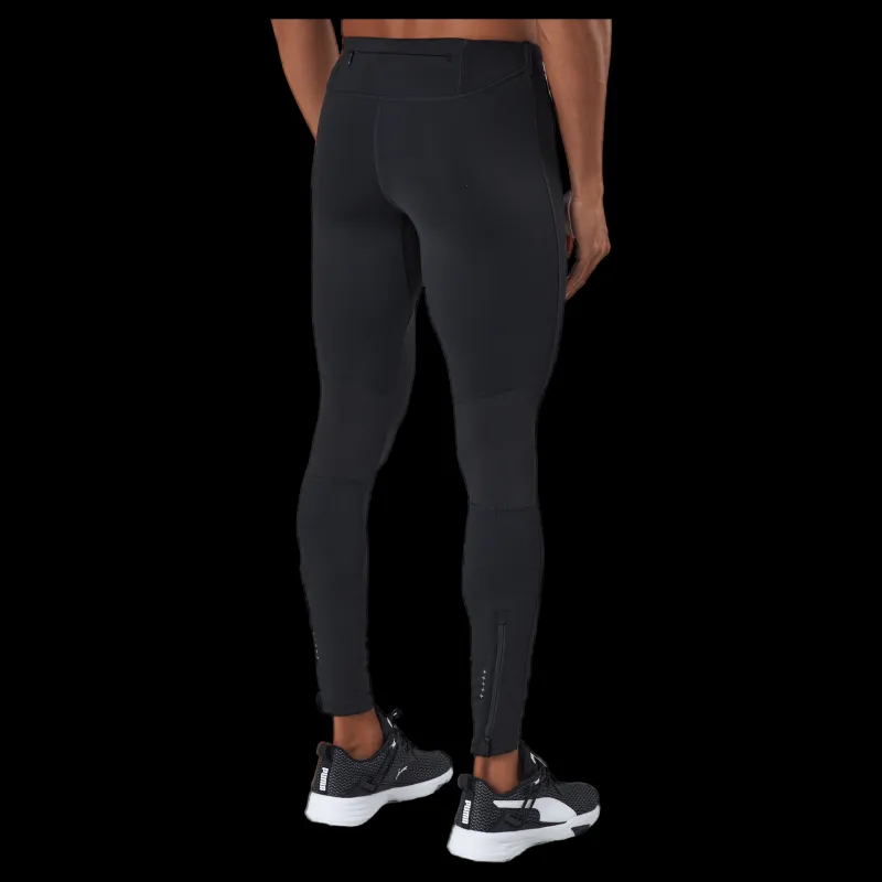 Online Puma Run Brushed Long Tight M Black Svart