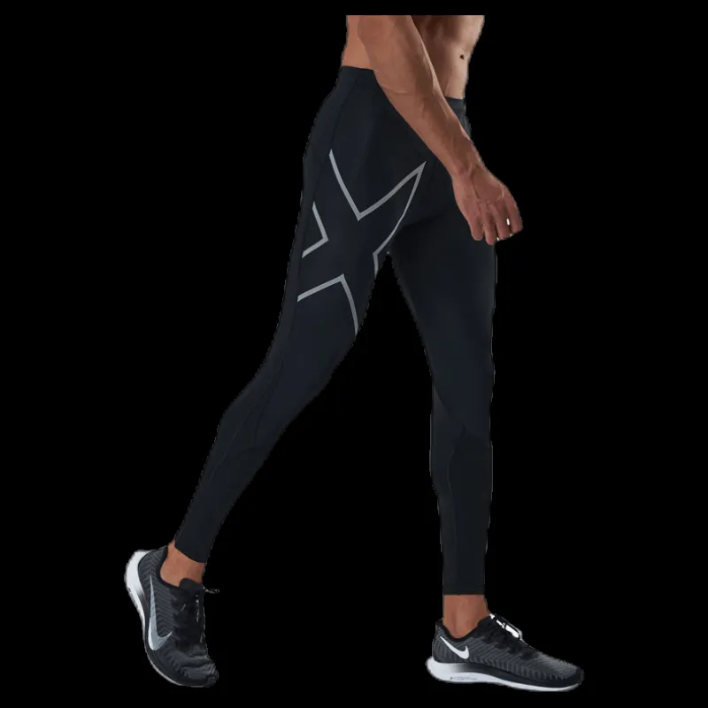 2XU Run Dash Compr Tights Black/Silver Svart och Silver Sale