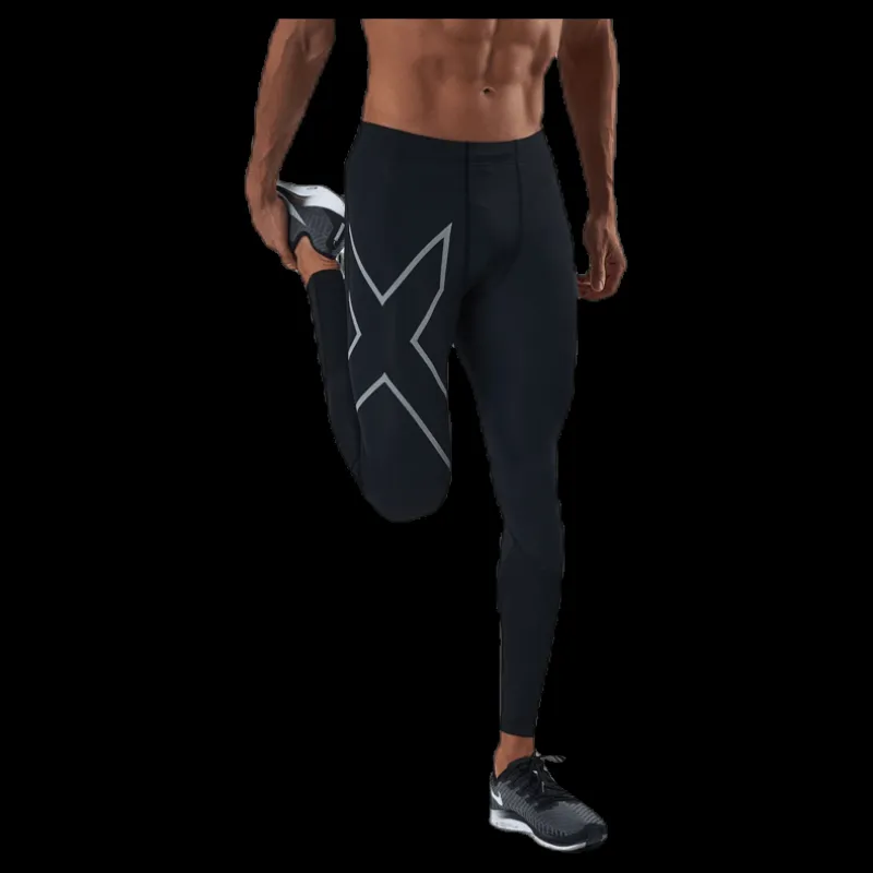 2XU Run Dash Compr Tights Black/Silver Svart och Silver Sale