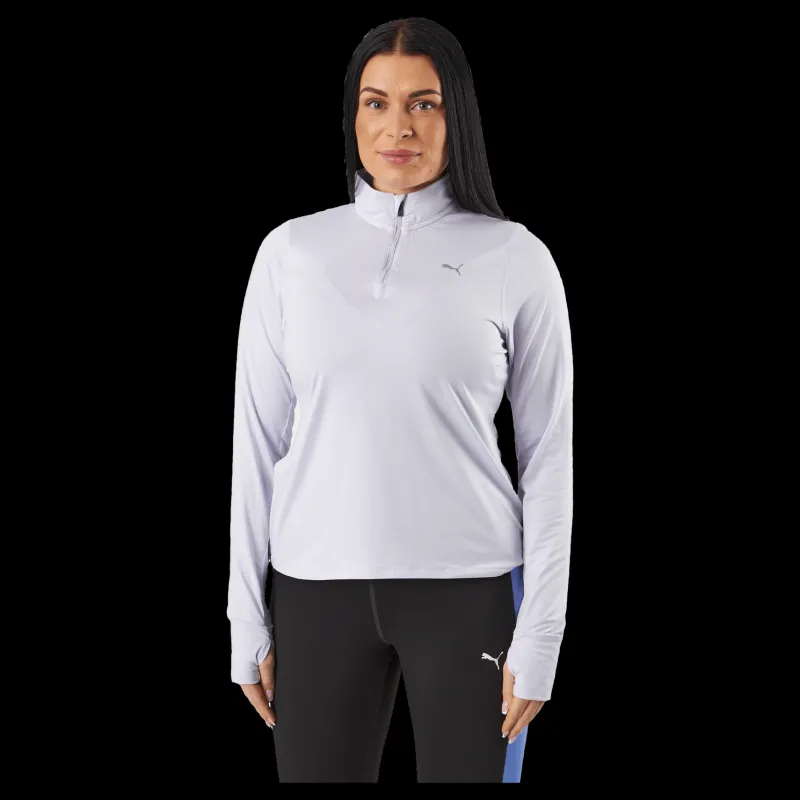 Puma Run Favorite 1/4 Zip W Spring Lavender Lila Discount