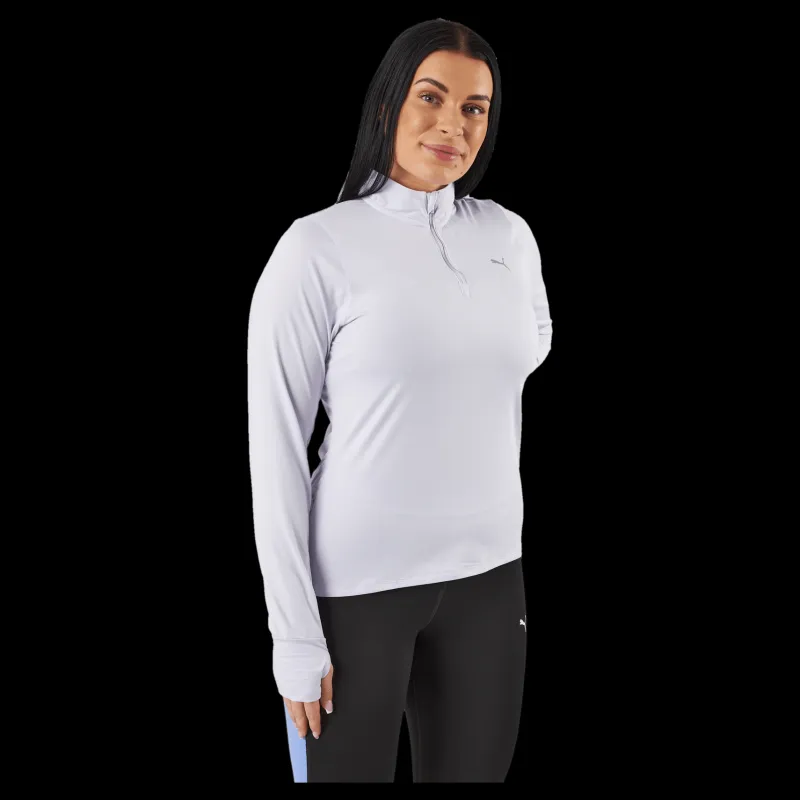 Puma Run Favorite 1/4 Zip W Spring Lavender Lila Discount