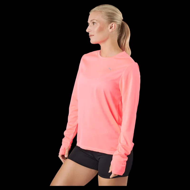 Puma Run Favorite Ls Tee W Sunset Glow Rosa Outlet