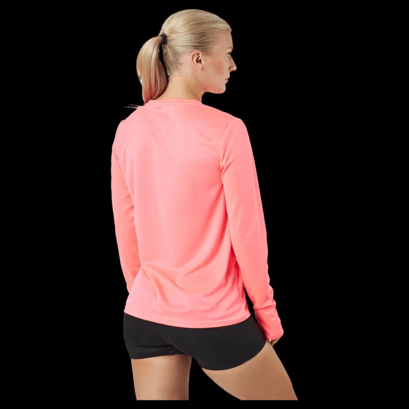Puma Run Favorite Ls Tee W Sunset Glow Rosa Outlet