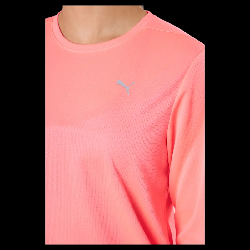 Puma Run Favorite Ls Tee W Sunset Glow Rosa Outlet
