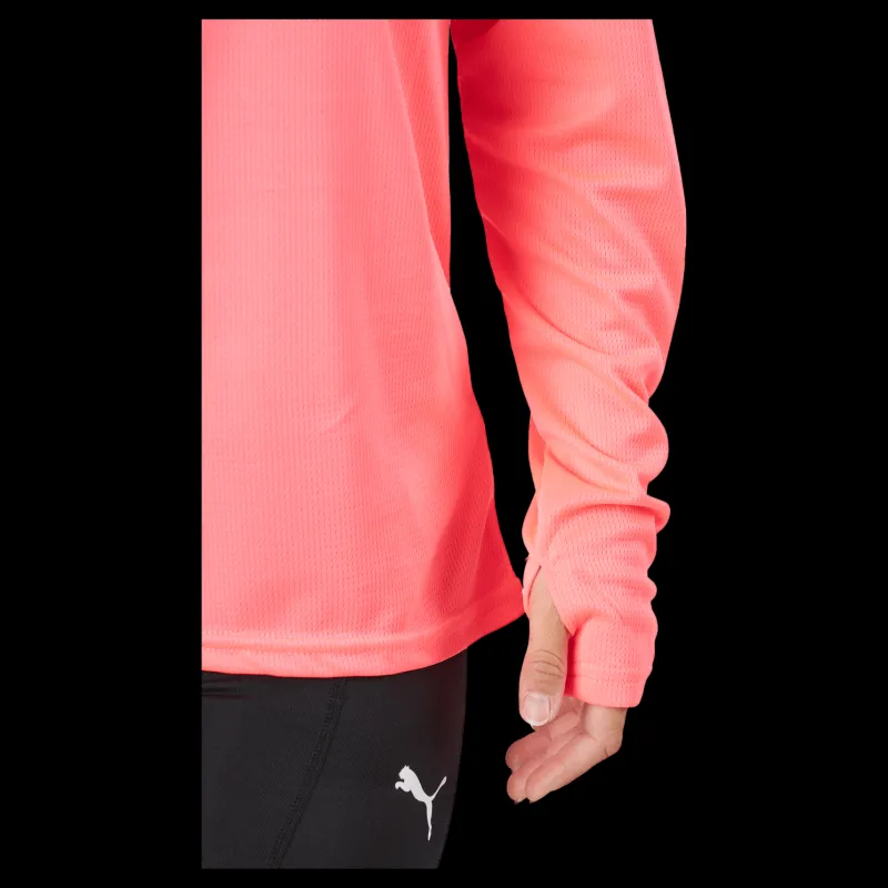Puma Run Favorite Ls Tee W Sunset Glow Rosa Outlet