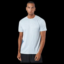 Sale Puma Run Favorite Ss Tee Platinum Grey-sky Evening Blå