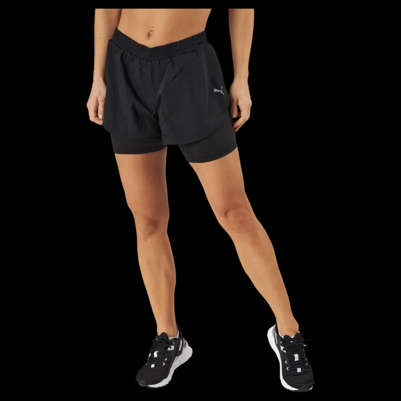 Clearance Puma Run Favorite Woven 2in1 3" Sho Black Svart