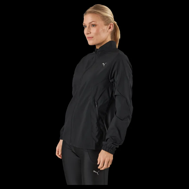 Discount Puma Run Favorite Woven Jacket W Black Svart