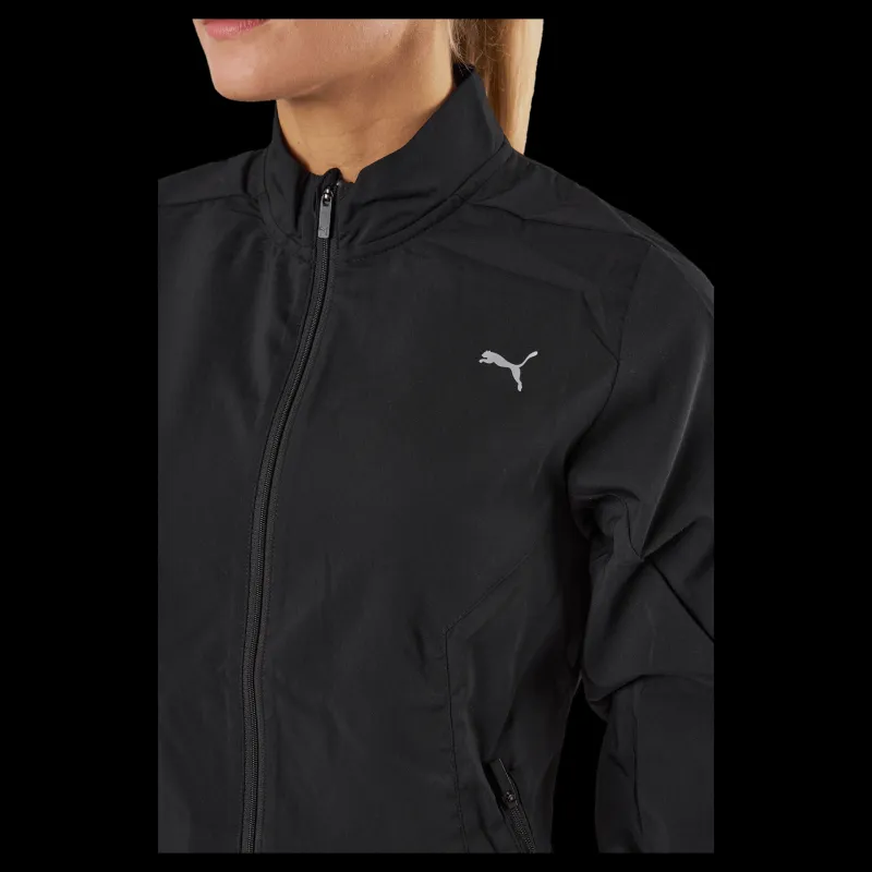 Discount Puma Run Favorite Woven Jacket W Black Svart
