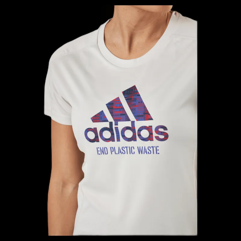 Clearance adidas Run For The Oceans Graphic Tee Alumina Vit