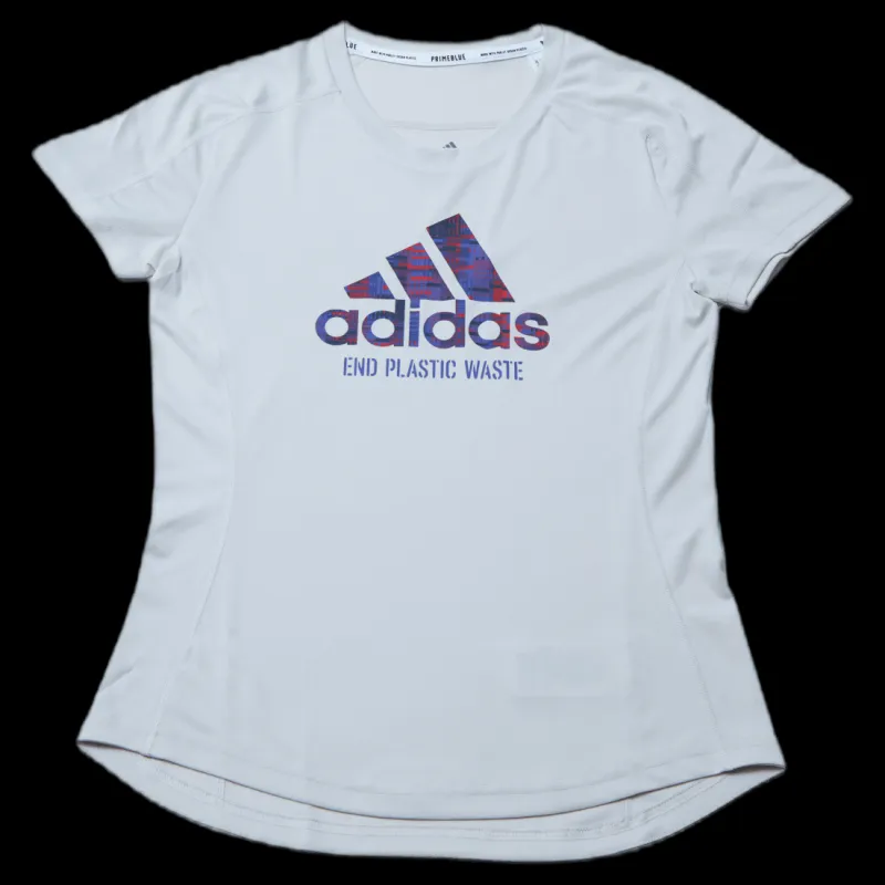 Clearance adidas Run For The Oceans Graphic Tee Alumina Vit