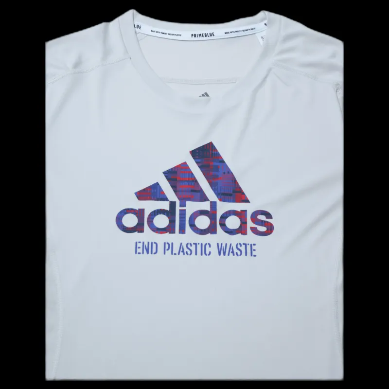 Clearance adidas Run For The Oceans Graphic Tee Alumina Vit