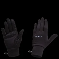 Clearance 2XU Run Glove Black/Silver Svart och Silver