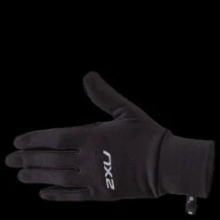 Clearance 2XU Run Glove Black/Silver Svart och Silver