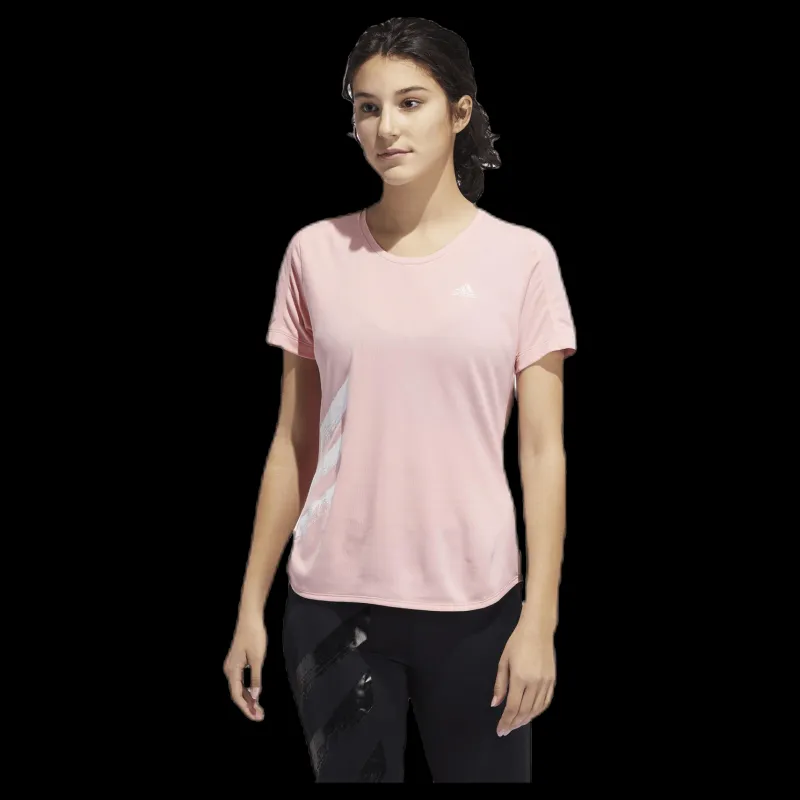 adidas Run It Tee 3S Pink Rosa Outlet