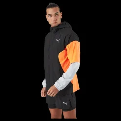 Puma Run Lightweight Jacket Black-ultra Orange Flerfärgad Hot