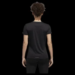 Outlet adidas Run 3S Tee W White/Black Svart