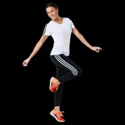 adidas Run 3S Tee W White/Black Vit