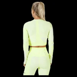 Outlet Nike Run Tech Pack Knit Top LS White/Green Vit och Grön