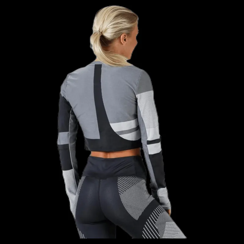 Nike Run Tech Pack Knit Top LS Black/Grey Grå New
