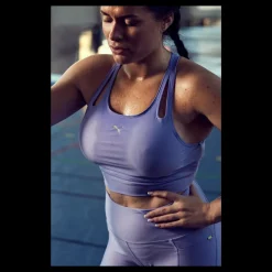 Clearance Puma Run Ultraform Crop Tank W Elektro Purple Vit