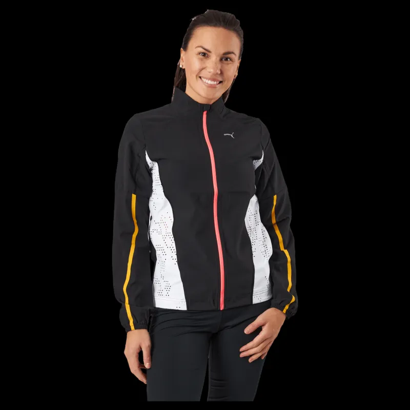 Puma Run Ultraweave S Woven Jacket Black- White