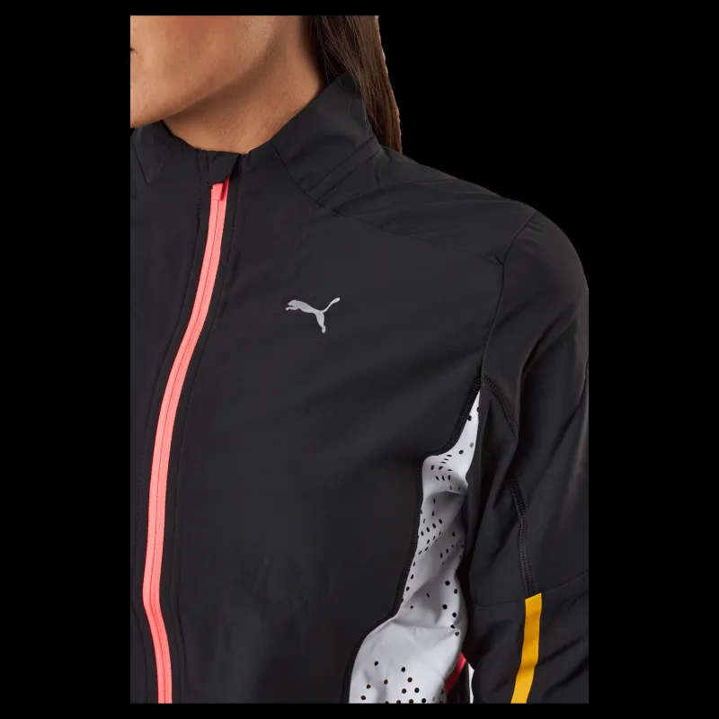 Puma Run Ultraweave S Woven Jacket Black- White
