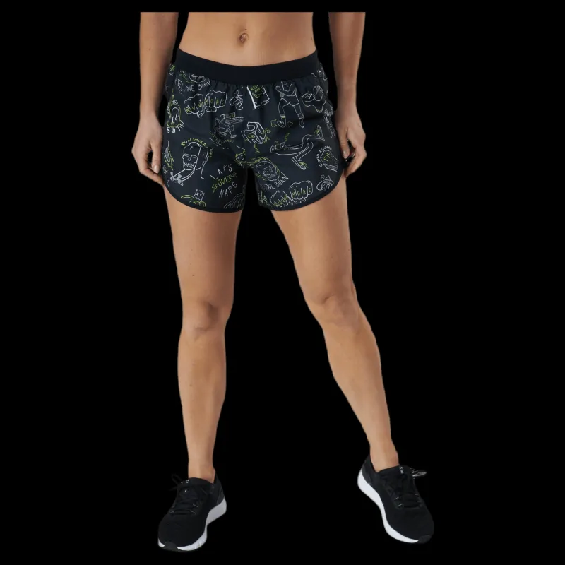 Under Armour Run Ur Face Off Short Black Svart