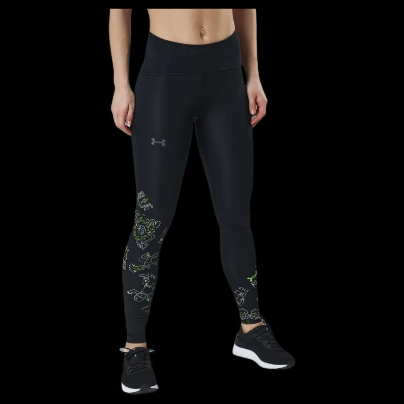 Under Armour Run Ur Face Off Tight Black Svart Best