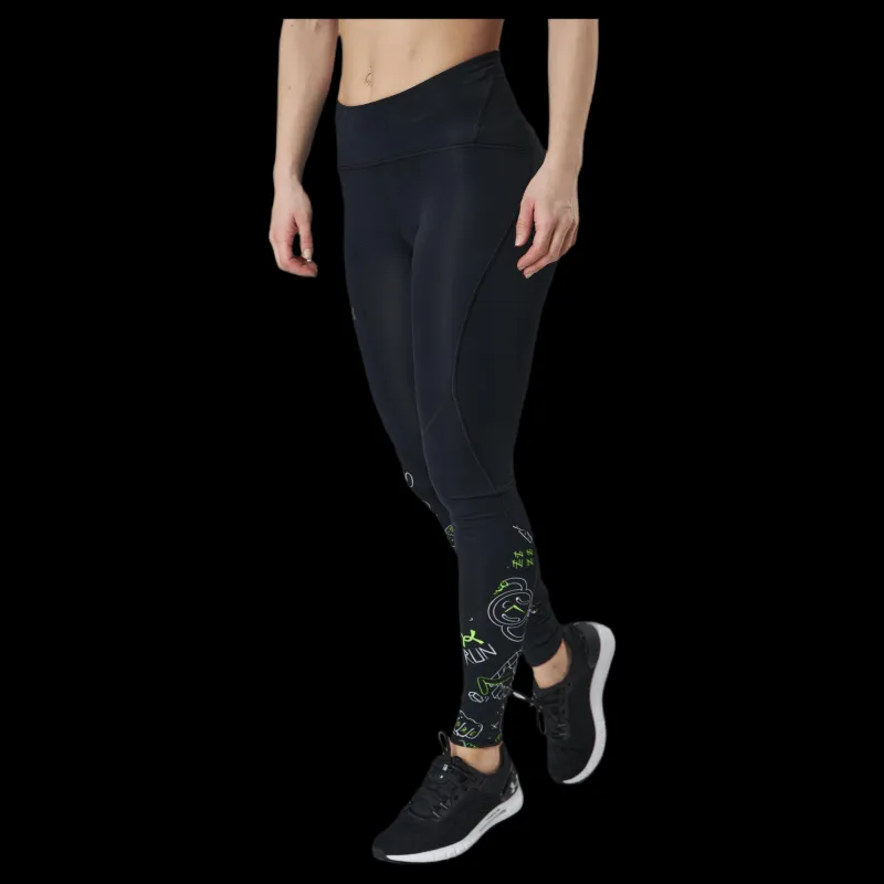 Under Armour Run Ur Face Off Tight Black Svart Best