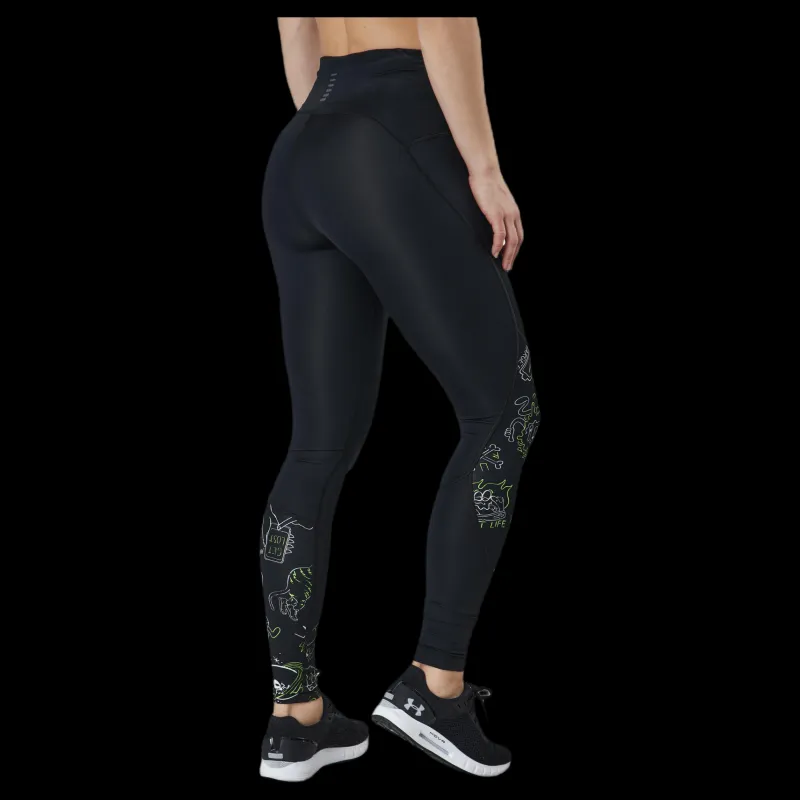 Under Armour Run Ur Face Off Tight Black Svart Best