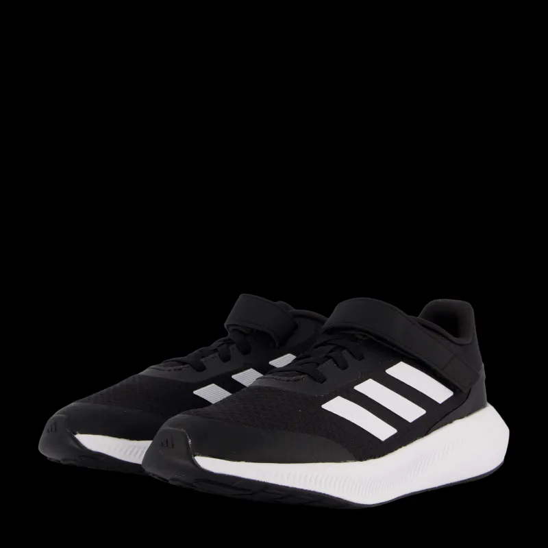 Hot adidas RunFalcon 3.0 Elastic Lace Top Strap Shoes Core Black / Cloud White / Core Black Svart
