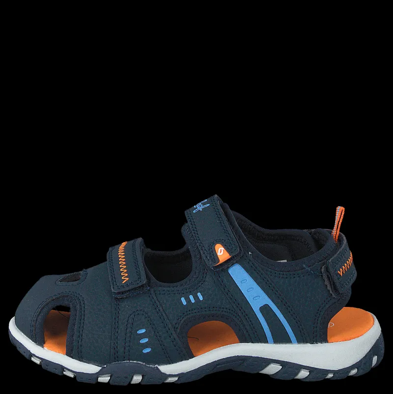 Leaf Runn Navy/orange Blå Outlet