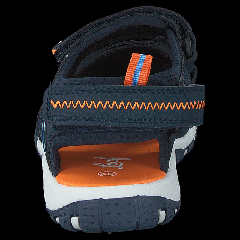 Leaf Runn Navy/orange Blå Outlet