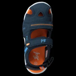 Leaf Runn Navy/orange Blå Outlet