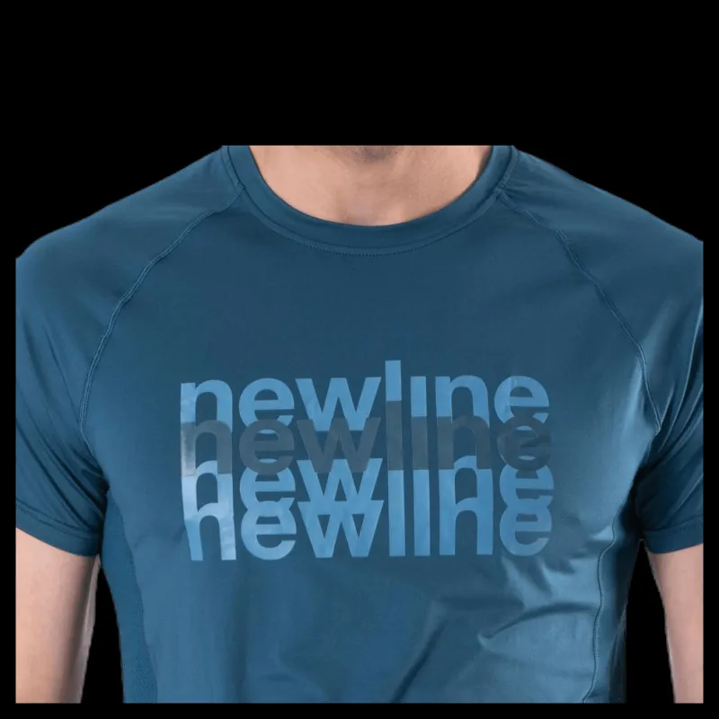 Newline Running Tee Blue Blå Discount