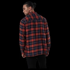 Clearance Dedicated Rute Flannel Checker Orange