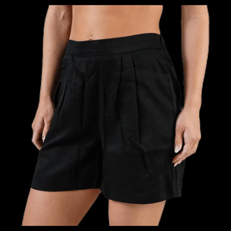 Online Pieces Ruth Hw Shorts Black Svart