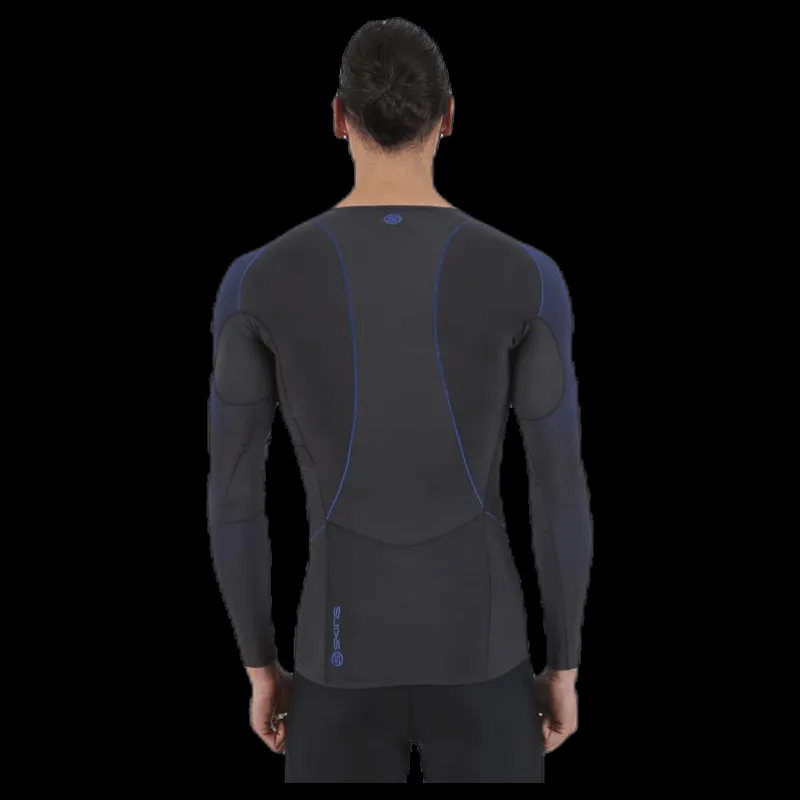 Skins RY400 M Top Long Sleeve Blue Blå Outlet