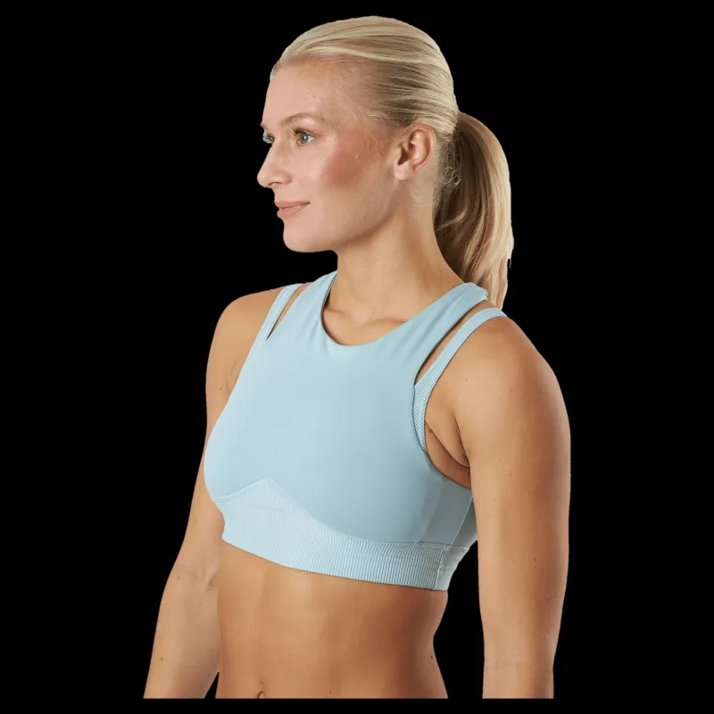 Reebok S Layered Bra Top Seagry Blå Hot
