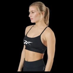 Reebok S Lux Skinny Strap Bra Black Svart New