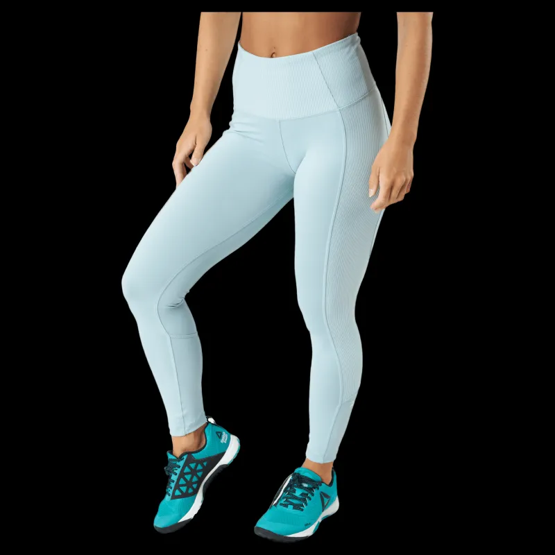 Reebok S Rib Hr Tight Seagry turkos