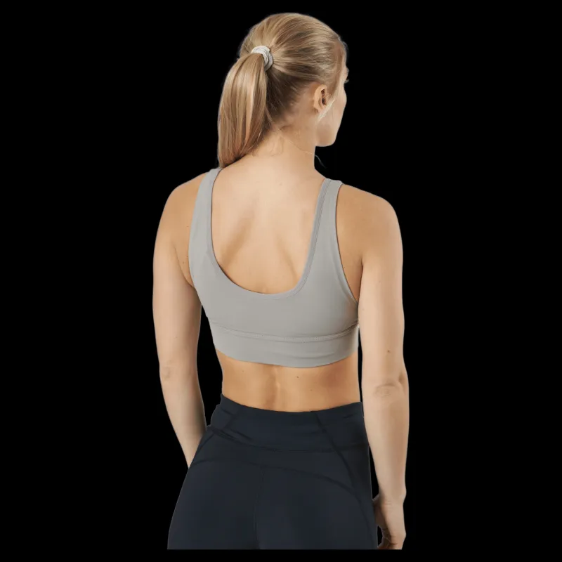 Best Reebok S Stripped Minimalist Bra Bougry Grå